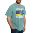 thumbnail image 4 of CafePress - I Stand With Ukraine Flag American Flag Su T Shirt - Mens Comfort Colors Shirt, 4 of 5
