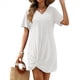 thumbnail image 1 of Vestido de Verano para Mujer, Cuello en V, Corta, con Lateral, , Talla XXL, 1 of 8