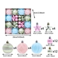 thumbnail image 3 of Neoargh 44 Pack Christmas Balls Ornaments, Macaron Shatterproof Christmas Ornaments Set, Xmas Seasonal Cute Hanging Pendants Gift Package for Tree Party Holiday Indoor Decor, 3 of 6
