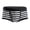 Black, variant on Men's Striped Print Low-Rise Boxer Briefs Lightweight Breathable Stretch Short Length Panties Soft Comfortable Fabric U Raised Bag Tight Stylish Underpants Black S