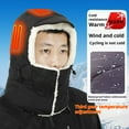 thumbnail image 2 of Daznico Heated Hat for Men Women Winter Warm Ear Cap with Rechargeable Battery Outdoor Skiing Cycling Fishing Cold Weather Gear, 2 of 8
