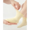 thumbnail image 5 of Toddler Girls Baby Ruffle Socks Cute Cotton White Turn Cuff Frilly Dress Little Girls Socks 12M-6Y, 5 of 8
