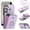 Purple, variant on MYKOMI Phone Case for Samsung Galaxy S24 Plus S24+ 5G Wallet Cell Cover with HD Screen Protector and Crossbody Strap Ring Stand RFID Credit Card Holder Kickstand S24plus 24S + S 24 24+ Women Girls
