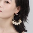thumbnail image 3 of Dytern Winter,1 Pair Round Shell Eardrops Stylish Ear Jewelries Round Personality Eardrops, 3 of 10