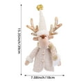 thumbnail image 7 of Christmas Wine Bottle Cover 3D Plush Santa Reindeer Snowman Champagne Bottle Topper Xmas Red Wine Bottle Bag for Holiday Dining Table Decor, 7 of 7