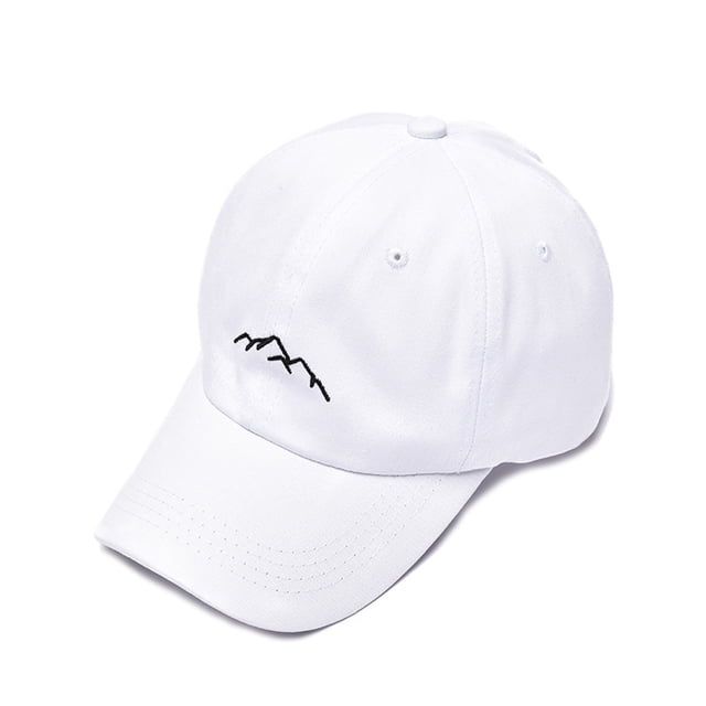 Gorra de béisbol Anime Hat Mountains White para hombre y mujer