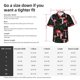 thumbnail image 5 of Balery Red Mushrooms Camisas hawaianas de manga corta para hombre, camisas playeras de corte holgado, camisas de vacaciones con botones,Large, 5 of 7