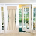 thumbnail image 2 of Blackout Door Curtains Window Door Curtains Thermal Insulated Door Curtain Panel 26W x 40L Privacy Door Shade Curtain for Door Window Curtains, 1 Panel, Beige, 2 of 5