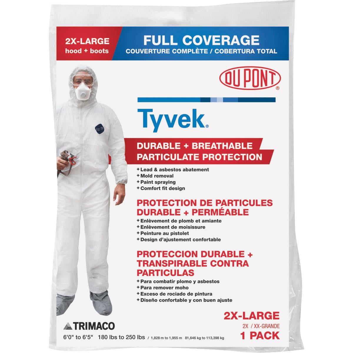 TYPE 6 & 5 SAME AS TYVEK DISPOSABLE COVERALL HOODED PAINT BODY SHOP,SPRAY SUIT 