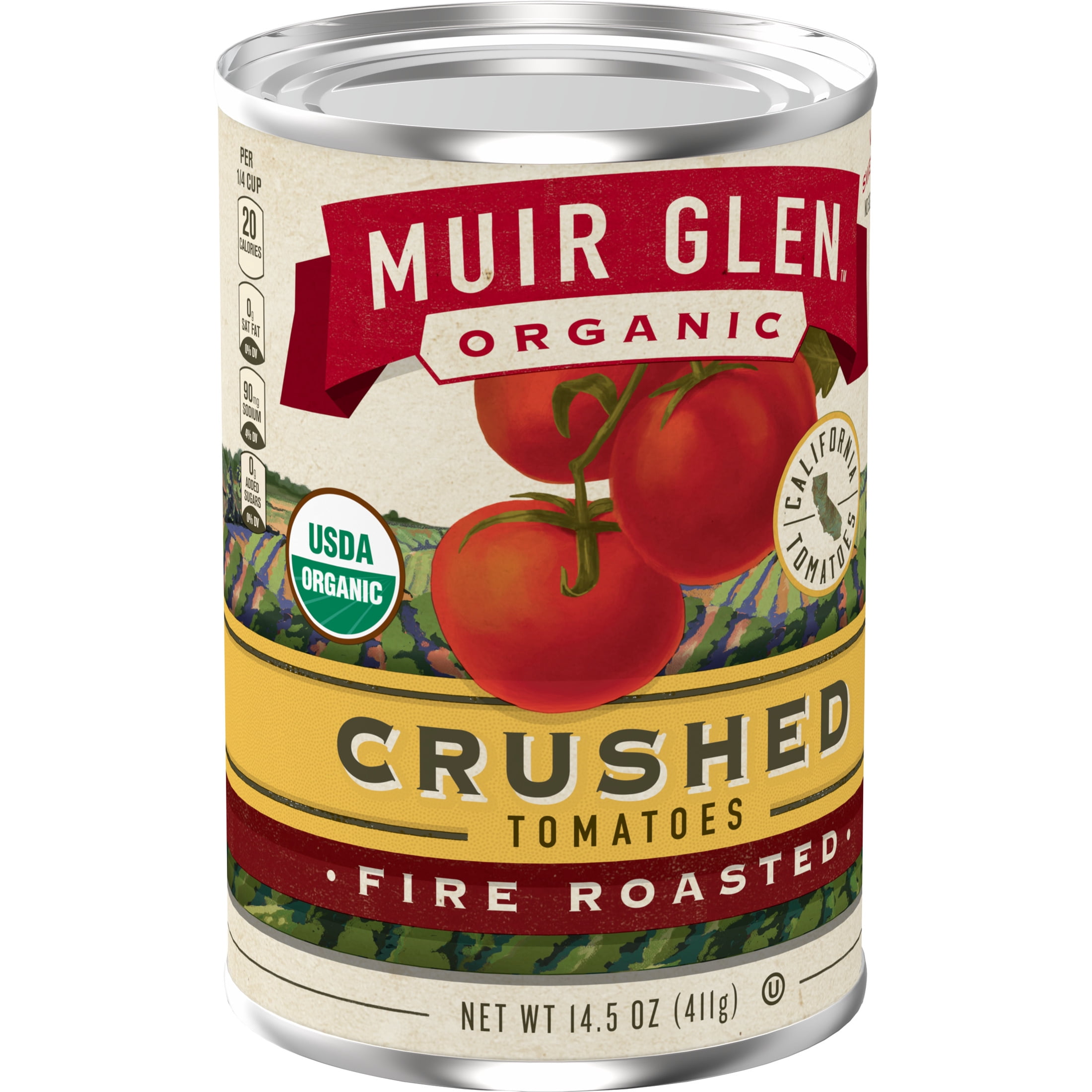 Muir Glen Organic Crushed Fire Roasted Canned Tomatoes, 14.5 oz.