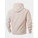 thumbnail image 5 of Dolkfu sudaderas de forro polar para hombres, sudadera sólida con cordón, casual, suelta, camisetas de pullover para hombres L, 5 of 9