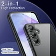 thumbnail image 3 of JETech 3 in 1 Case for Samsung Galaxy A55 5G, with 2-Pack Screen Protector, Tempered Glass Film, Shockproof Bumper Phone Protective Cover Clear Back (Black), 3 of 6