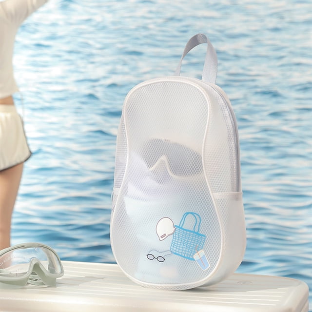 EGNMCR Sac de Natation Séparation Sec Humide Sac de Lavage en PVC Sac de Rangement Imperméable à Main Sac de Sport Sac de Plage Portable pour Femmes Sac de Natation en Polyuréthane