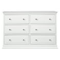 thumbnail image 2 of DaVinci Signature 6-Drawer Double Dresser in White, 2 of 7