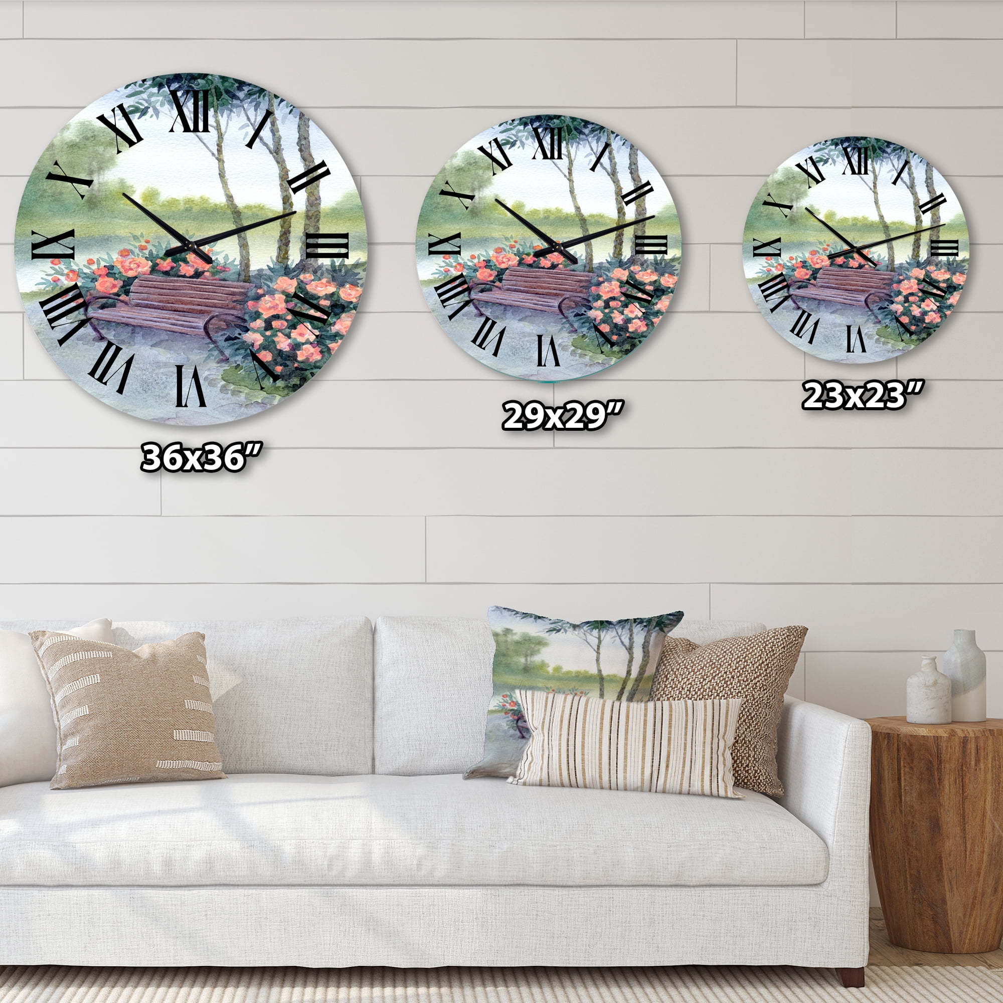 Designart 1 in Quartz Traditional Wall Clock