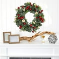 thumbnail image 6 of Artificial Christmas Wreath for Front Door 18 Inch Handmade Hanging Decor for Holiday Christmas Tree Fireplace Wall Window Indoor Outdoor Decoration, 6 of 6