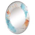 thumbnail image 2 of Designart "composition Symphony II" Abstract Collages Spiral Round Wall Mirror - Abstract Oval Printed Decorative Mirror - Multiple Color Options, 2 of 5