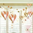 thumbnail image 3 of Yasu 4Pcs/Set Heart Shape Pendant Glitter Cardboard Hanging Valentine Showcase Decor, 3 of 8