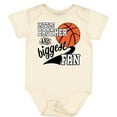 thumbnail image 3 of Inktastic Little Brother and Biggest Fan Basketball Player Boys Baby Bodysuit, 3 of 5