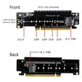 thumbnail image 4 of PCIE4.0 Split Extension Riser Card PCIE X16 TO M.2 NVME SSD Adaptateur Card PCIE X16 TO X8+X4+X4 Quad Vroc.2 NVME Port, 4 of 7