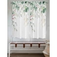 thumbnail image 5 of Eucalyptus Leaves Bedroom Curtains 63 Inches length, Spring Botanical Pastoral Watercolor Window Treatment Curtain Drapes, Rod Pocket Curtain Panels for Living Room Kitchen, 42"x63", 2 Panels, 5 of 7