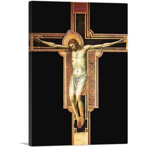 ARTCANVAS The Crucifixion of Rimini 1310 Canvas Art Print by Giotto di Bondone - Size: 26" x 18" (0.75" Deep)