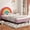 Rainbow Design Twin Size, variant on Twin Size Rainbow Bed Frame for Kids, Upholstered Platform Bed With Rainbow Headboard, Princess Bed for Girls, No Box Spring Needed, Pink