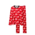 thumbnail image 1 of Diconna Christmas Family Matching Pajamas Letters Print Tops with Pants, 1 of 8
