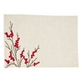 thumbnail image 2 of Saro Lifestyle 8075.N 14 x 20, 20 x 20 in. Embroidered Berry Placemat & Napkin Set (4 Placemats + 4 Napkins), 2 of 5