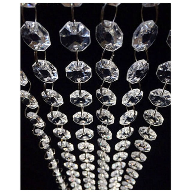 Cadena colgante con forma de guirnalda de cristal, 30 m