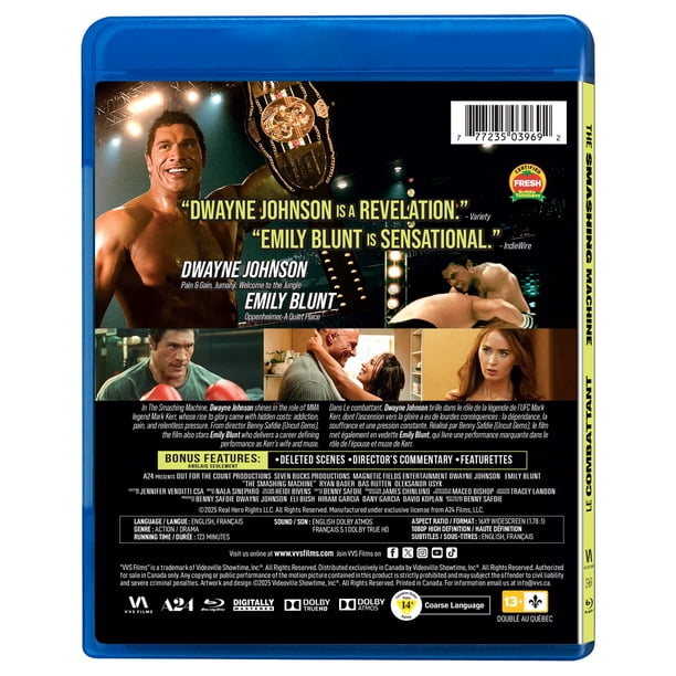 The Smashing Machine Blu-Ray 2025 Dwayne Johnson - Walmart.ca