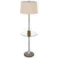 thumbnail image 3 of Cal Lighting Lavaca 1-Light Metal Floor Lamp with Tray Table in Antique Silver, 3 of 5