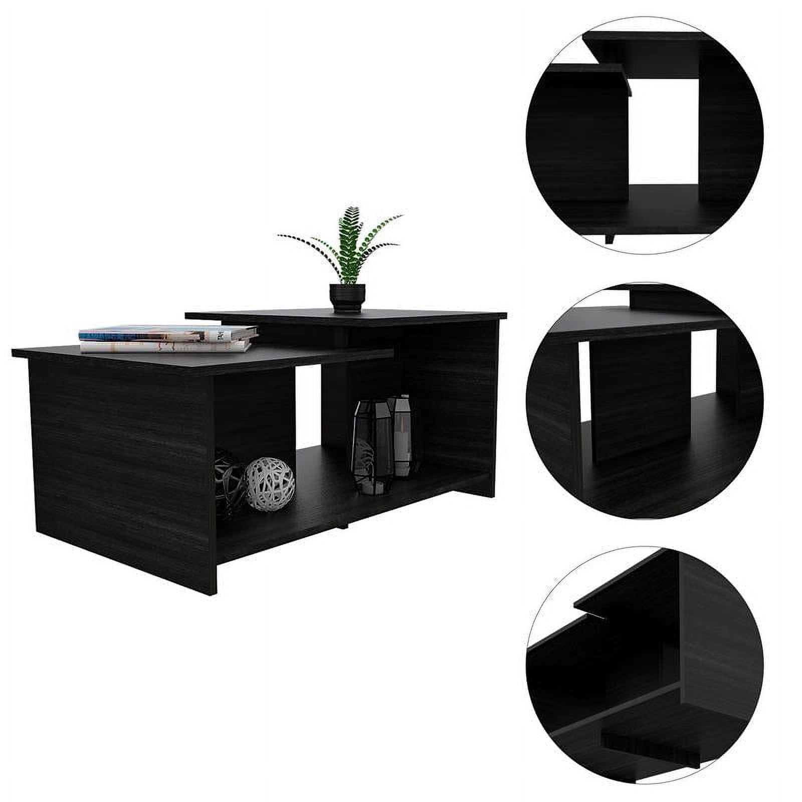 Boahaus Ragusa Coffee Table, Manufactured Wood, for Living Room, Espresso