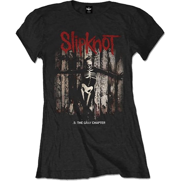 Slipknot Ladies T-Shirt: .5: The Gray Chapter Album (Large)