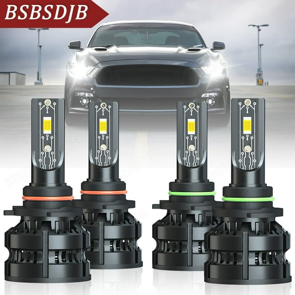 For Freightliner M2 100 106 112 LED Headlight High-Low Bulbs 6000K Bright White