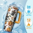 thumbnail image 4 of Halloween Scary Ghost 30 Oz Tumbler with Handle and Straw, Spooky Stainless Steel Cup, Gift for Women, 4 of 5
