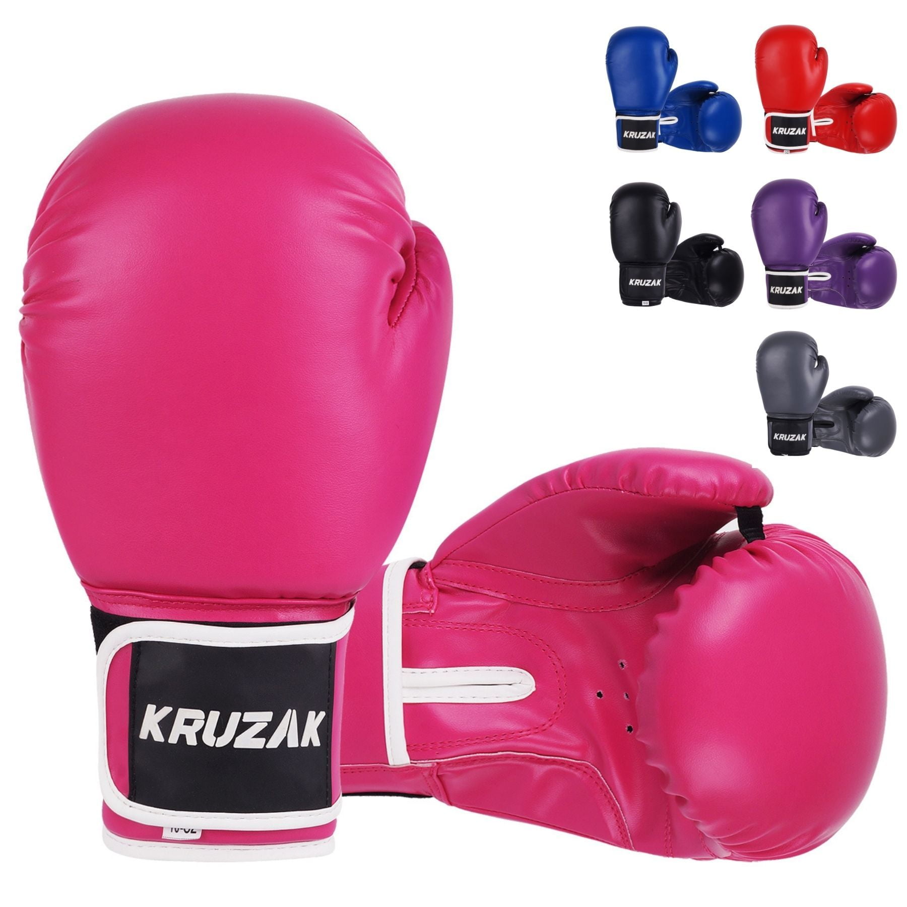 Pink Boxing Gloves 6oz 8oz 10oz 12oz 14oz 16oz Synthetic Leather Sparring Women 