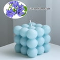 thumbnail image 3 of velas de burbujas, velas de cera de soja en forma de cubo, velas perfumadas decorativas, velas estéticas para decoración de dormitorio y baño, 3 of 5
