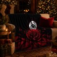 thumbnail image 3 of Gothic Rose Mystical Eye Art Dramatic Dark Fantasy, Mystical Celestial Art Scene, Warm Flannel Blanket for Living Room and Bedroom, Celestial Art Lovers Housewarming Gift, Fantasy Home Decor, 3 of 9