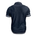thumbnail image 4 of LTTVQM Men's Casual Polo Shirts Short Sleeve Button Classic Summer Spring T-Shirts Cotton Slim Fit Tees Lightweight Golf Top with Pocket Royal Blue M, 4 of 5