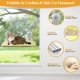 thumbnail image 5 of Percha inalámbrica para ventana de gato, hamaca plegable para ventana de gato con 4, 5 of 8
