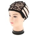 thumbnail image 2 of Correa elástico encaje frontal peluca gorro pelucas que hacen tejido gorro elástico malla de cabellero Snood para mujeres cabellero negro Colcomx  Gorra de pelucas de pelo de mujer, 2 of 8