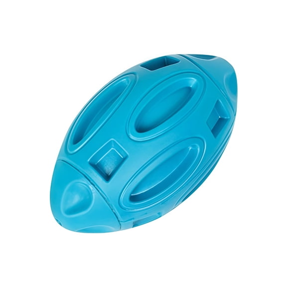 Durable Rubber Olive Shaped Dog Toy with Sound for Dental Health Play