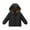 Black, variant on Toddler Winter Coats For Boys,Boys Puffer Jacket With Pocket Zip up Hooded Coat Windproof Warm Toddler Puffer Jacket Grils Winter Coats Size 12-18 Months