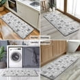 thumbnail image 6 of Gray Highland Cow Bathtub Lemon Pattern Kitchen Rug Mat,Kitchen Runner Rugs Non Skid Washable,Decorative Kitchen Floor Mats for Kitchen,Sink,Laundry,17"x47.2", 6 of 7