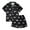 X2 Black, variant on Ticikt Girls Pajamas Satin Pajama Set Silk Nightgown Short Sleeve Button Down Summer Bow Sleepwear for Big Kids,Color:Pink2,Size:9-10 Years