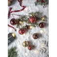 thumbnail image 6 of Set of 6 Christmas Ball Ornaments, Glass Decorative Hanging Ball Christmas Tree Ornaments for Holiday Party Decorations, D3.9", 6 of 9