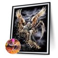 thumbnail image 2 of Cuadros Decorativos Kit de pintura de diamante 5D, calavera de terror, taladro redondo completo, diamantes de imitación, arte de pared DIY Likrtyny embutido en tela, 2 of 9
