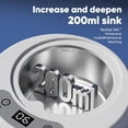 thumbnail image 4 of CSONGAZA Upgraded Ultrasonic Retainer Cleaner Machine, 48kHz – 200ML Dentures, Night Guards, Braces, Aligners, Toothbrush & Jewelry Cleaner, 5 Cleaning Modes, White, 4 of 7