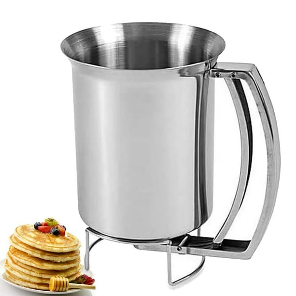 Pancake Batter Dispenser, Stainless Steel Handheld Batter Dispenser for